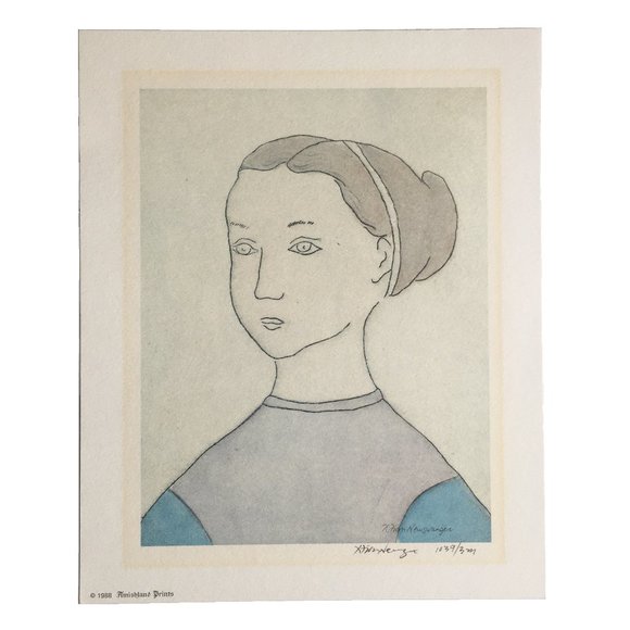 Xtian Newswanger Art Vintage Signed Numbered Print Amish Katie